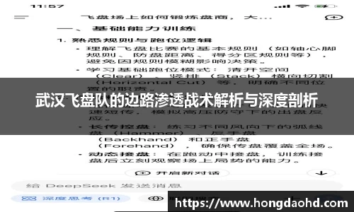 武汉飞盘队的边路渗透战术解析与深度剖析